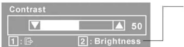 Contrast 50 1 : 2 : Brightness