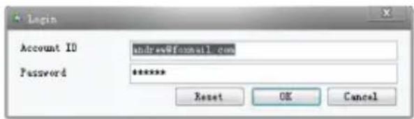 Login Account ID andrew@formall.com Password ****** Reset OK Cancel