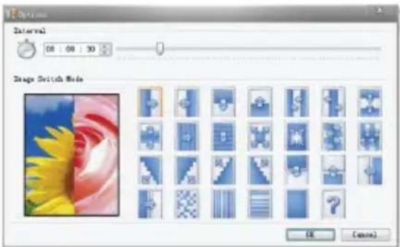 Options Interval 68 69 30 Image Switch Mode OK Cancel