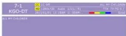 7-1 KGO-DT CC OFF ALL MY CHILDREN HD 20/06/20 Audio 8/5/24 (R) FTR TV/RG-5/7 2013/01/01 11:3AM 21:0AM... Gold ALL MY CHILDREN