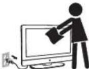 VIEWSONIC VT2755LED - Cleaning the screen surface/ cabinet of the TV set - 2