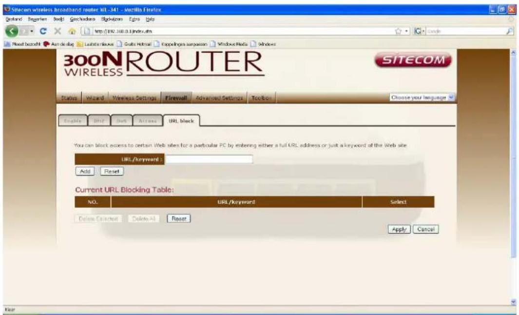 SITECOM WL-342 - URL block - 1