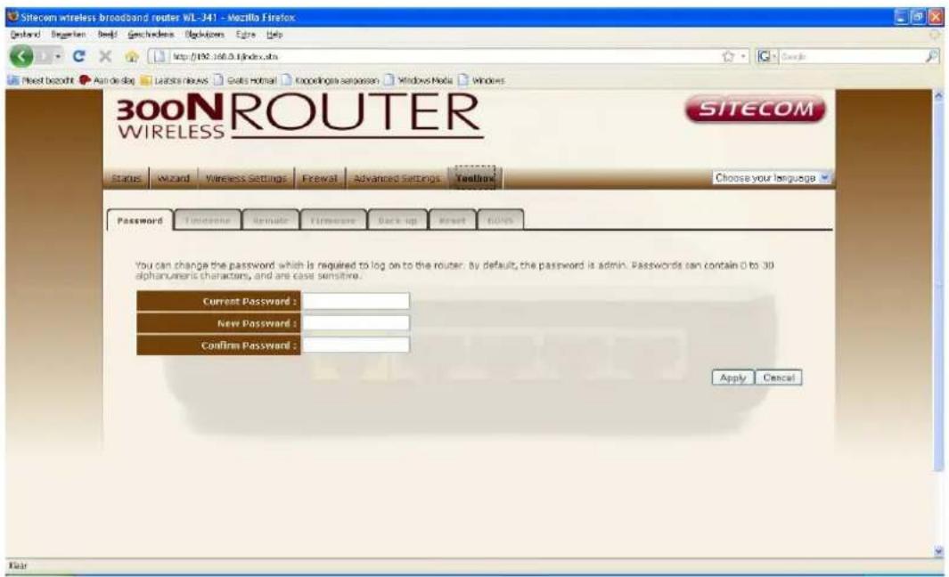 SITECOM WL-342 - Password change options - 1