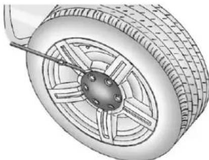 CHEVROLET Colorado (2012) - RemovingtheFlatTireand InstallingtheSpareTire - 2