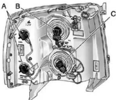 CHEVROLET Silverado Hybrid (2012) - Headlamps, FrontTurn Signal, Sidemarker, and ParkingLamps - 1