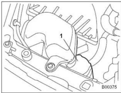 SAAB 9-2X (2006) - ■ Checking the fluid level - 1