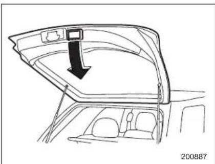SAAB 9-2X (2006) - Rear liftgate - 2