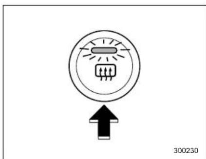SAAB 9-2X (2006) - Rear window defogger button - 1