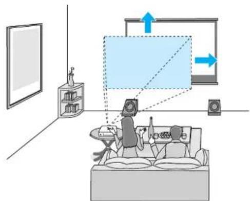 EPSON EH-TW8100W - Using lens shift - 1