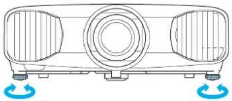 EPSON EH-TW8100W - Adjusting the Projector's Tilt - 1