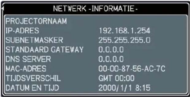 HITACHI CP-A100W - NETWERK Menu - 11