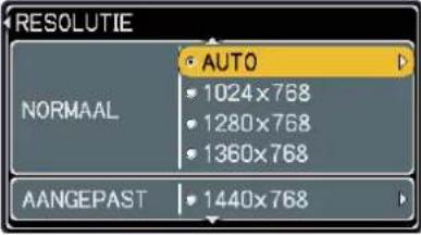 HITACHI CP-A100W - INPUT Menu (vervolg) - 1