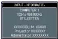 HITACHI CP-A100W - OPTIE Menu (vervolg) - 7