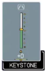 HITACHI CP-A100W - De keystone-vervormingen corrigeren - 1