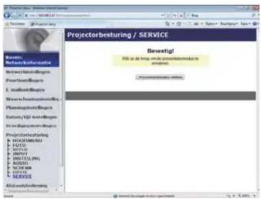 Projectorbesturing / SERVICE Bevestigt! KDB at de link via de projectorbesturing to projectorbesturing Projectorbesturing HOCOSIMENU FUSO NFTS10 INFUT1 DWS11.03 (PRL) AUSTO... SOYA 888 SPYTO SUBVEE Aflacembeleening 2007 Invent: Bevestigt status experiment