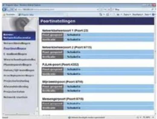 Poortinstellingen Networkbeehersoort 1 (Port:23) Port geheeped Virtu at# Schaled in Schaled in Networkbeehersoort 2 (Port:9715) Port geheeped Virtu at# Schaled in PLink-poort (Port:4352) Port geheeped Virtu at# Schaled in Mijboeepoort (Port:9716) Port geheeped Virtu at# Schaled in Messengerpoot (Port:9718) Port geheeped Virtu at# Schaled in