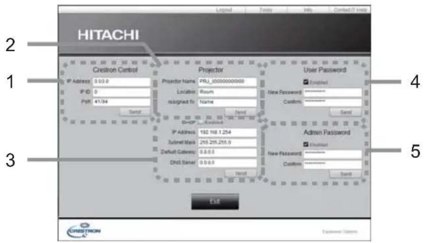 HITACHI CP-D27WNEF - Tools-venster - 1