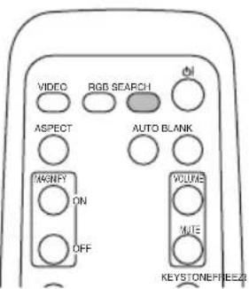 VIDEO RGB SEARCH ASPECT AUTO BLANK MUNIFY ON OFF VOLUME MUTE KEYSTONE FREEZI