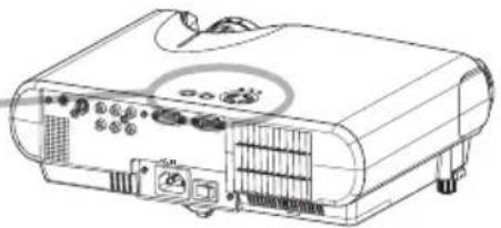 HITACHI CP-S210W - Bedieningsknoppen - 1