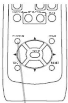 KEYSTONE → MY BUTTON → MENU 2 POSITION MENU ENTER ESC RESET