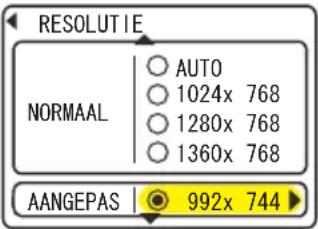 HITACHI ED-X10F - Menu INPUT (vervolg) - 4