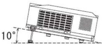 HITACHI ED-X31EP - Aanpassen van de verhoging van de projector - 1