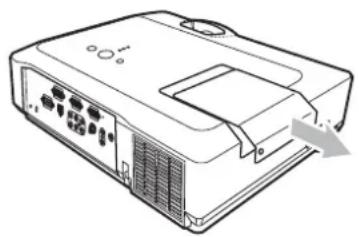 HITACHI ED-X31EP - Als u de lamp zelf vervangt, volgt u de volgende procedure. - 1