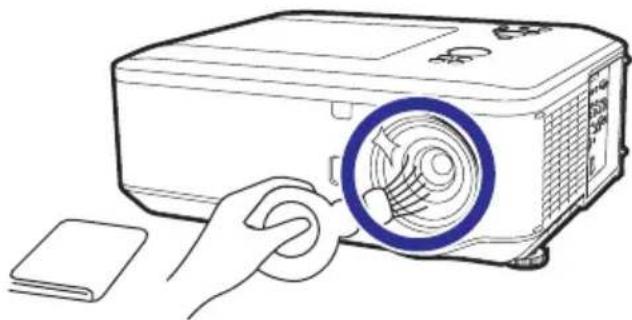 SHARP XG-PH80WN - Cleaning the lens - 1