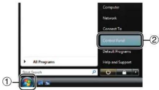 Computer Network Connect To Control Panel Default Programs Help and Support All Programs Save Search