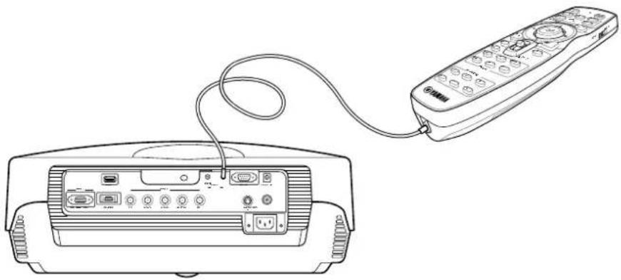 YAMAHA DPX-1100 - ◆Using the remote control with a wired connection - 1