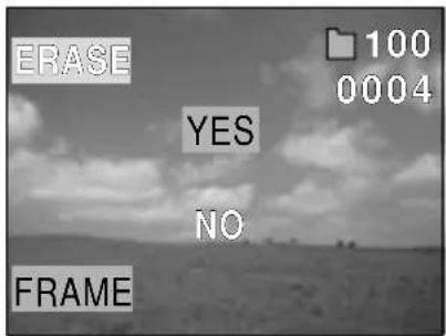 ERASE YES NO FRAME