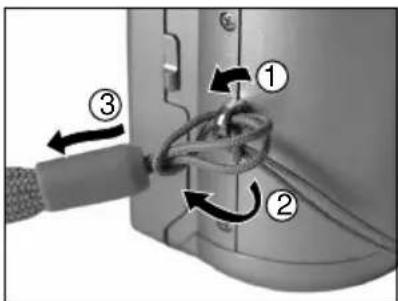 Diagram showing a mechanical or electrical component with numbered parts and directional arrows indicating motion or flow.