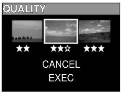 QUALITY ★★ ★★☆ ★★★ CANCEL EXEC