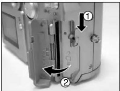 RICOH Caplio RR120 - Loading the SmartMedia™ Card - 1