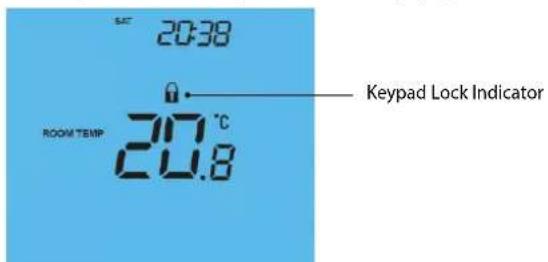 Heatmiser PRT-ETS - Locking the Keypad - 1