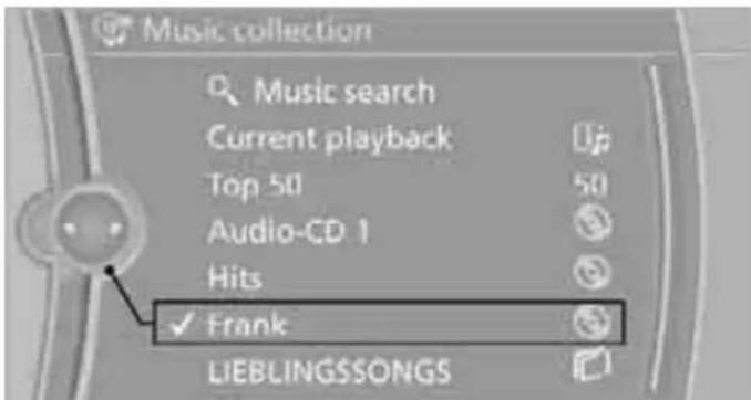 Music collection Music search Current playback Top 50 Audio-CD 1 Hits Frank LIEBLINGSSONGS