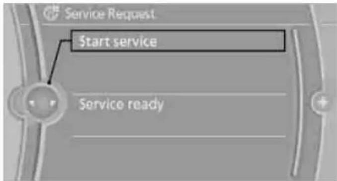 Service Request Start service Service ready