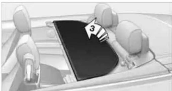 Interior view of a car with seats and a highlighted '3' badge (no text or symbols on the main subject)