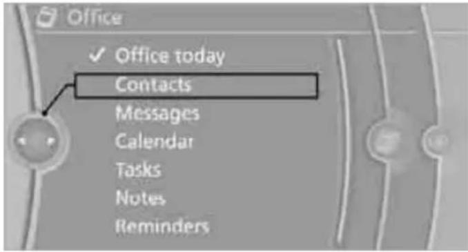 Office ✓ Office today Contacts Messages Calendar Tasks Notes Reminders