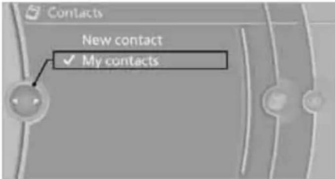 Contacts New contact ✓ My contacts