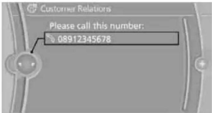 Customer Relations Please call this number: 08912345678