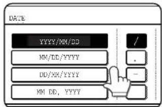 DATE YYYY/MM/DD MM/DD/YYYY DD/XX/YYYY MM DD, YYYY