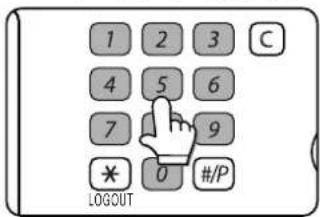 1 2 3 C 4 5 6 7 9 * 0 #/P LOGOUT