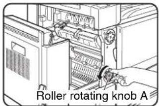 Roller rotating knob A