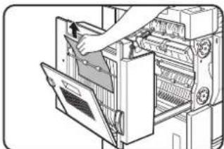SHARP MX-M700U - Remove the misfed paper. Misfeed in upper part of unit - 1