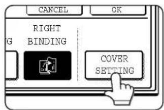 CANCEL OK RIGHT BINDING COVER SETTING