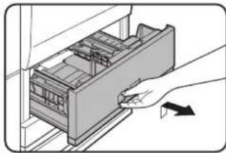 SHARP MX-M700U - Remove tray 1 - tray 2. - 1