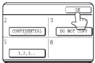 SHARP MX-M700U - Touch the [OK] key. - 1