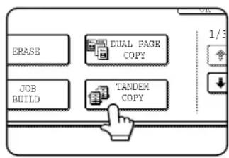 ERASE DUAL PAGE COPY JOB BUILD TANDEM COPY 1/3