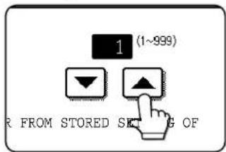 1 (1~999) R FROM STORED SET OF